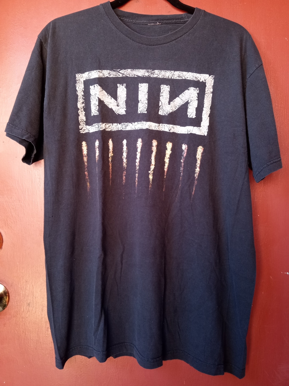 90s/2000s NIN Downward Spiral Official Reprint Band Tee L